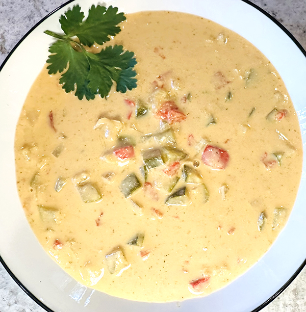 Zucchini Chedda Soup