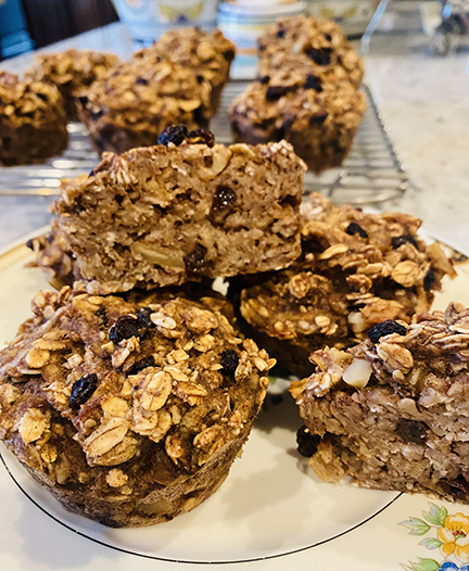 Oat & Apple Breakfast Muffins—Vegan & oil free