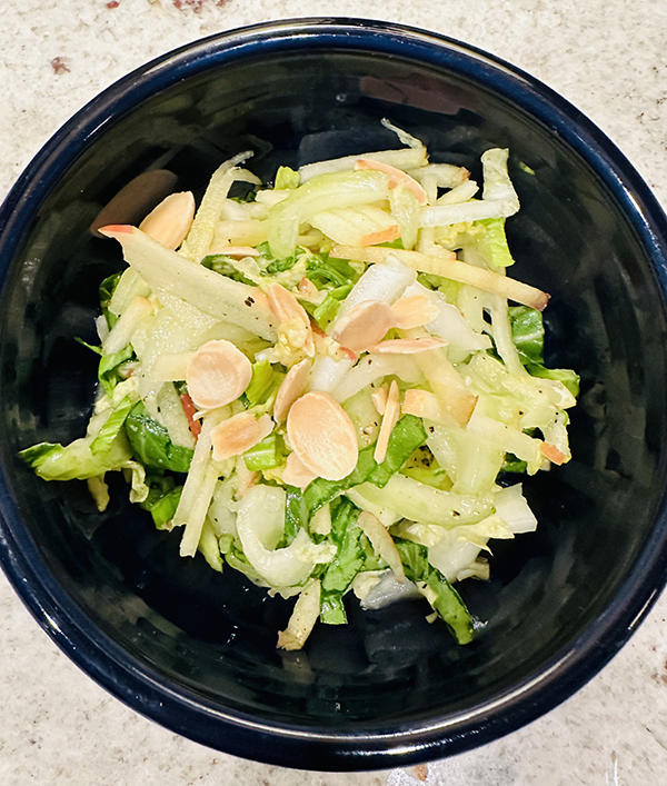 Jill’s Yummy Bok Choy & Apple Salad